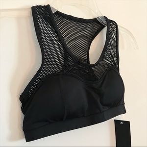 MICHI Antigravity Mesh Racerback Sports Bra Black